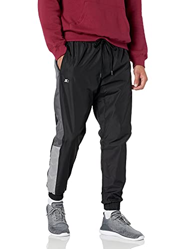Starter Men's Retro Jogger Track Pants, Amazon Exclusive, Black, Extra Large