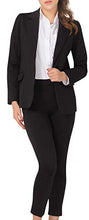 Load image into Gallery viewer, Marycrafts Women&#39;s Business Blazer Pant Suit Set for Work 10 Black
