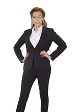 Load image into Gallery viewer, Marycrafts Women&#39;s Business Blazer Pant Suit Set for Work 10 Black
