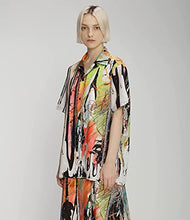 Load image into Gallery viewer, Christopher Kane, Mindscape Cotton Short Sleeve Shirt, S, Mindscape Neon
