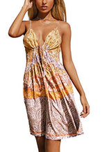 Load image into Gallery viewer, CUPSHE Women&#39;s Paisley Print V Neck Sleeveless Drawstring Dress, S
