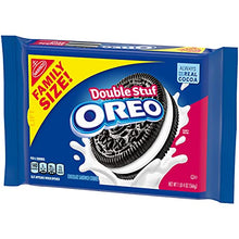 Load image into Gallery viewer, OREO Double Stuf Chocolate Sandwich Cookies, Family Size, 20 oz
