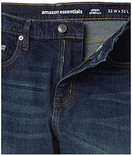 Load image into Gallery viewer, Amazon Essentials Men&#39;s Athletic-Fit Stretch Jean, Dark Wash, 32W x 33L
