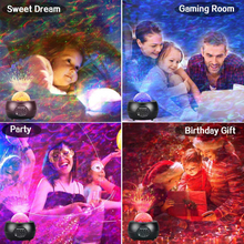 Load image into Gallery viewer, LED Night Light Starry Sky Projector with Bluetooth Wireless Speaker
